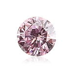 0.06 Carat Fancy Purplish Pink Round Brillant Diamond  GIA