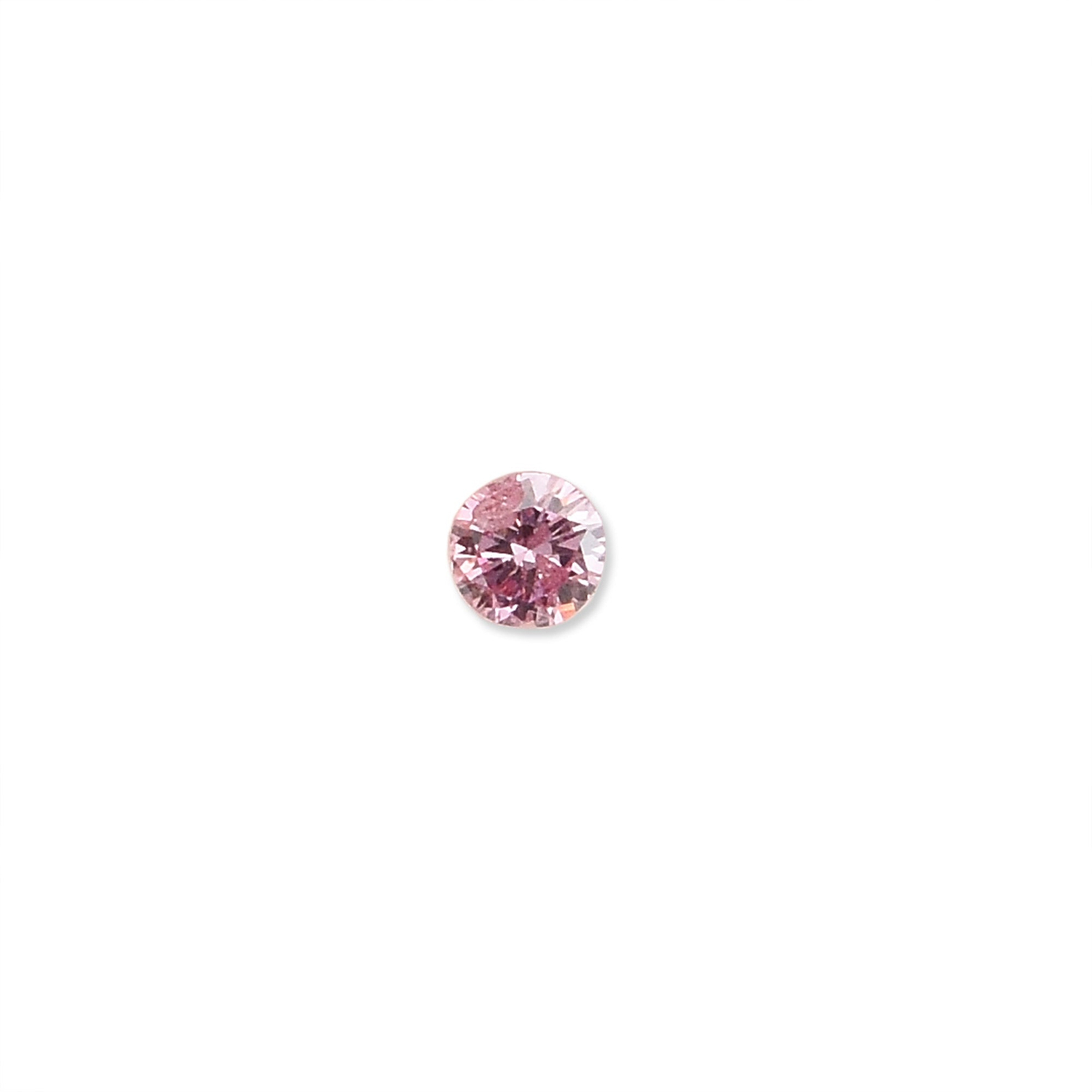 0.05 Carat Fancy Intense Purplish Pink Round Brillant Diamond  GIA