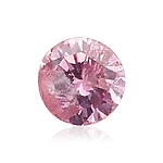 0.06 Carat Fancy Intense Purplish Pink Round Brillant Diamond (I2) GIA