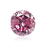 0.14 Carat Fancy Intense Purplish Pink Round Brillant Diamond  GIA