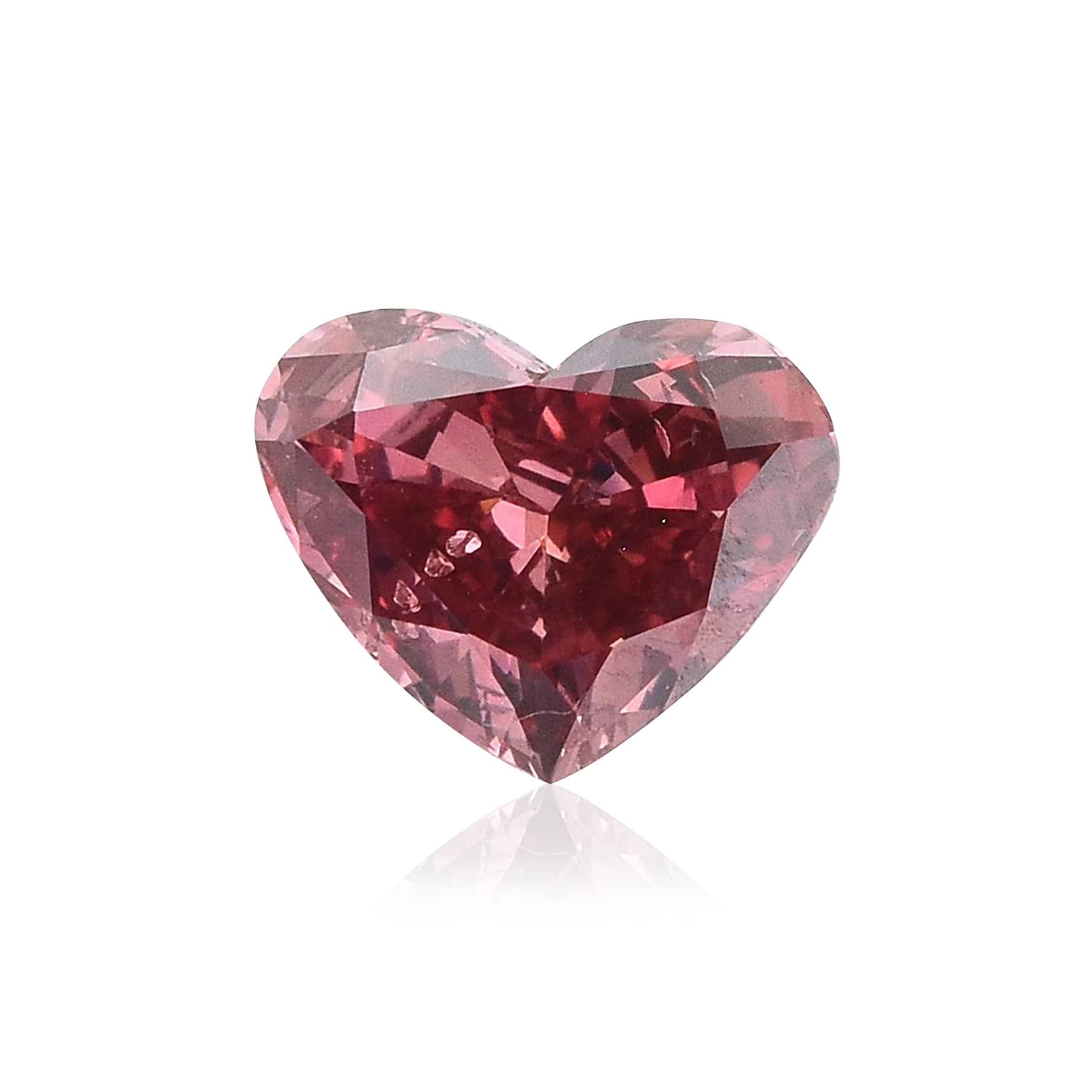 Carat Fancy Red HEART Diamond I1 GIA LEIBISH - Main Image