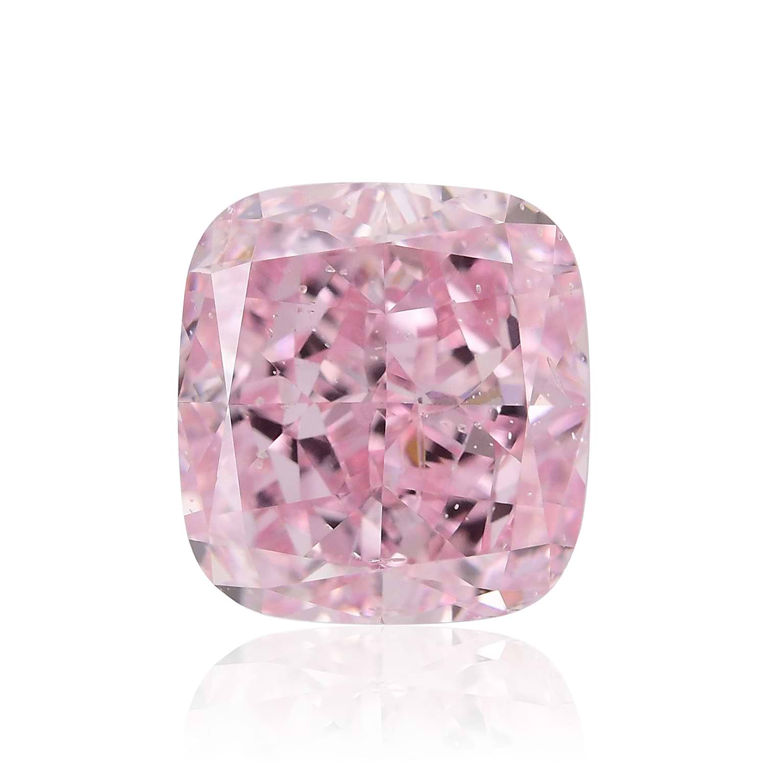 2.03 Carat Fancy Intense Purplish Pink Cushion Diamond SI2 GIA
