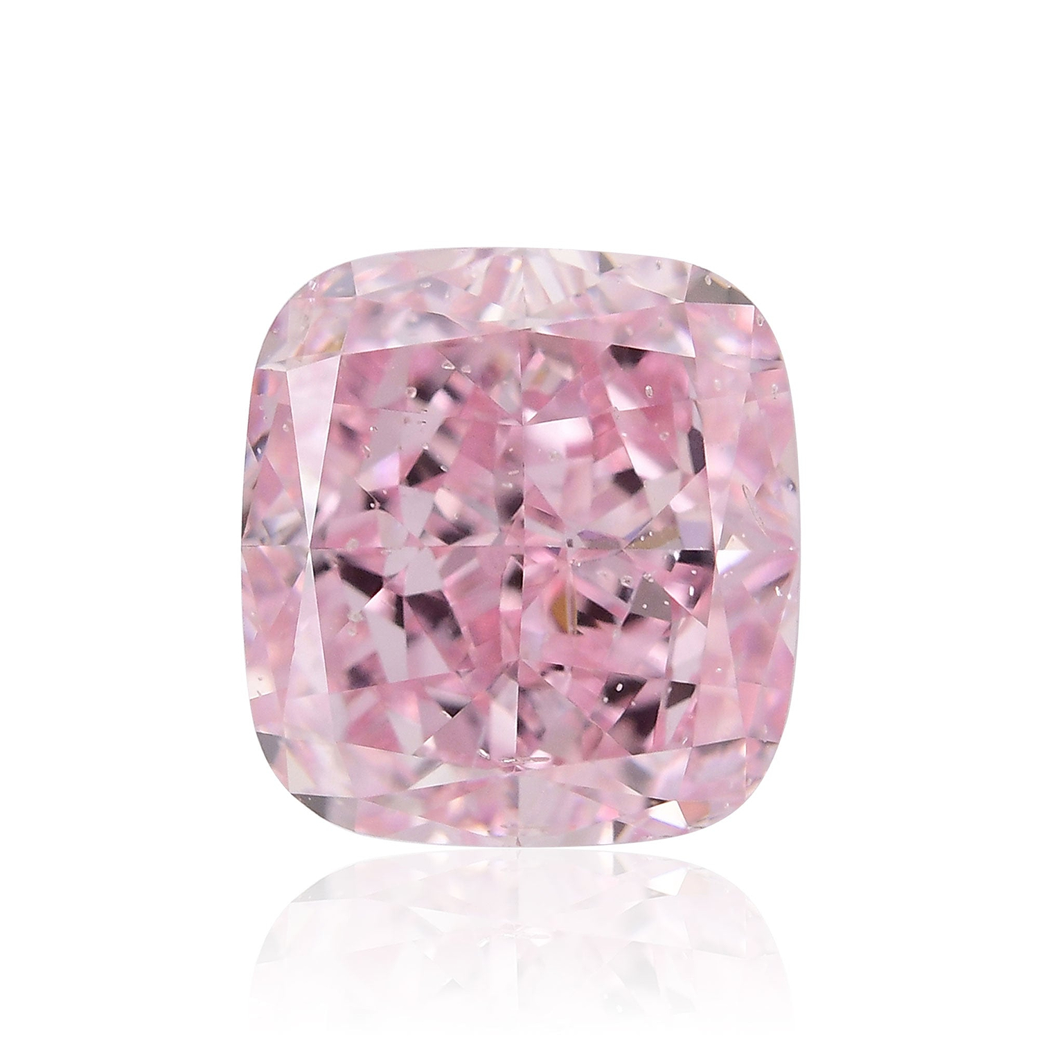 2.03 Carat Fancy Intense Purplish Pink Cushion Diamond SI2 GIA