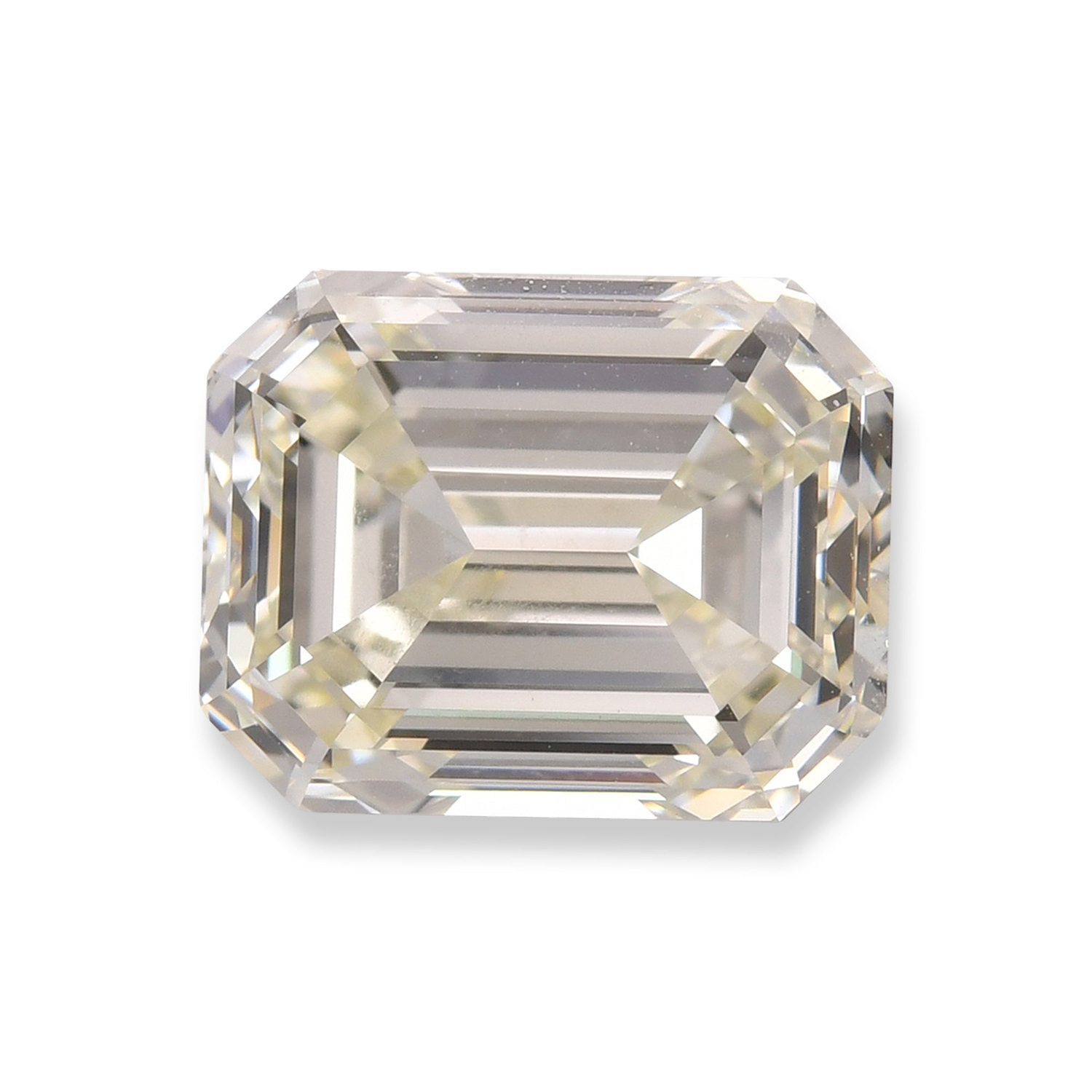 4.03 Carat Q-R Emerald Diamond VS1 GIA