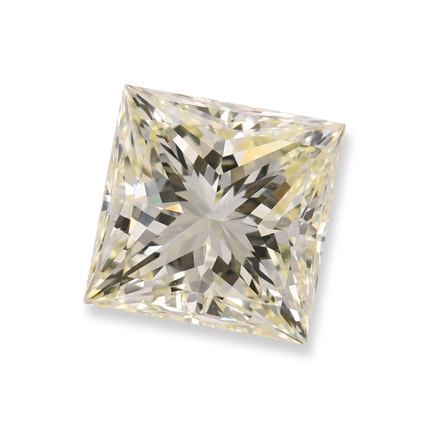 3.01 Carat Q-R Princess Diamond VS2 GIA