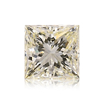 3.01 Carat Q-R Princess Diamond VS2 GIA