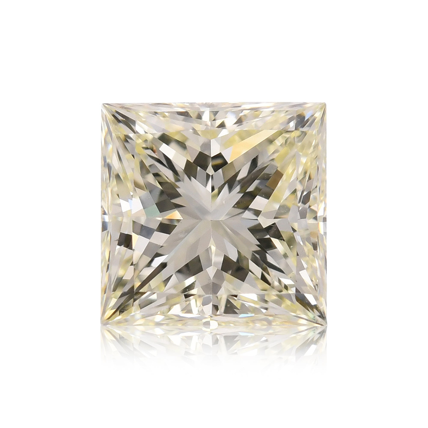3.01 Carat Q-R Princess Diamond VS2 GIA