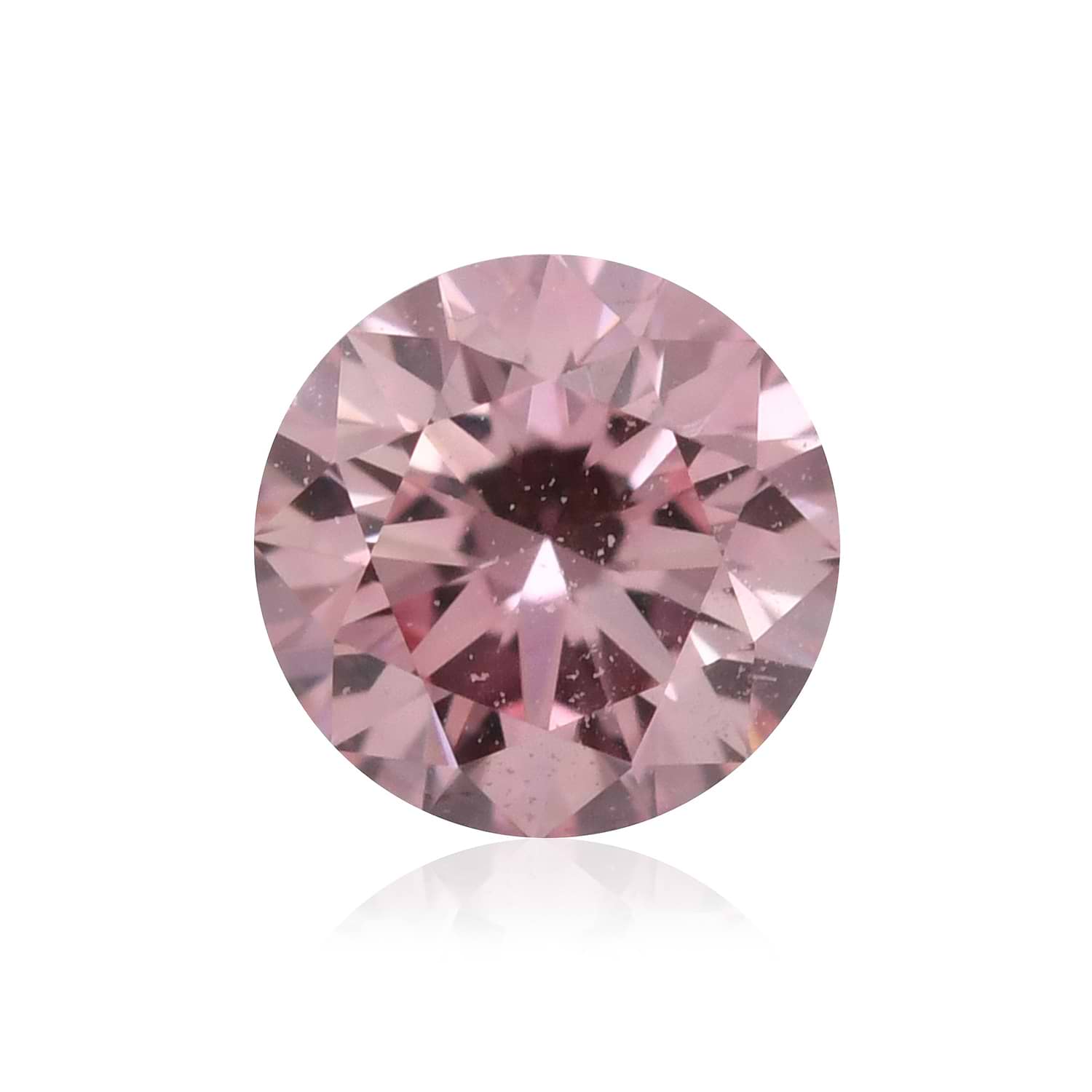 0.15 Carat Fancy Pink Round Brillant Diamond VS2 GIA