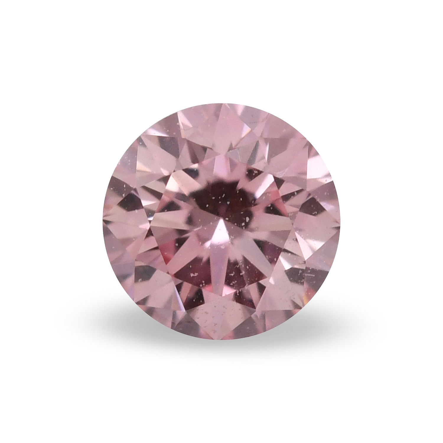 0.15 Carat Fancy Pink Round Brillant Diamond VS2 GIA