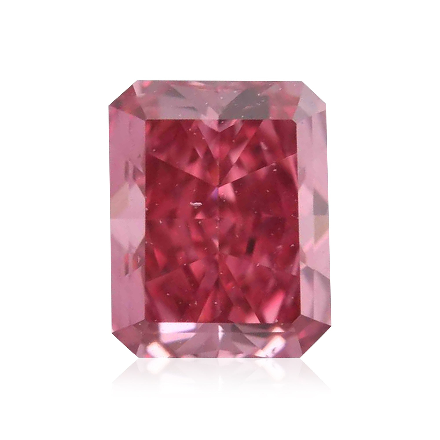 0.27 Carat Fancy Vivid Pink Radiant Diamond VS2 GIA