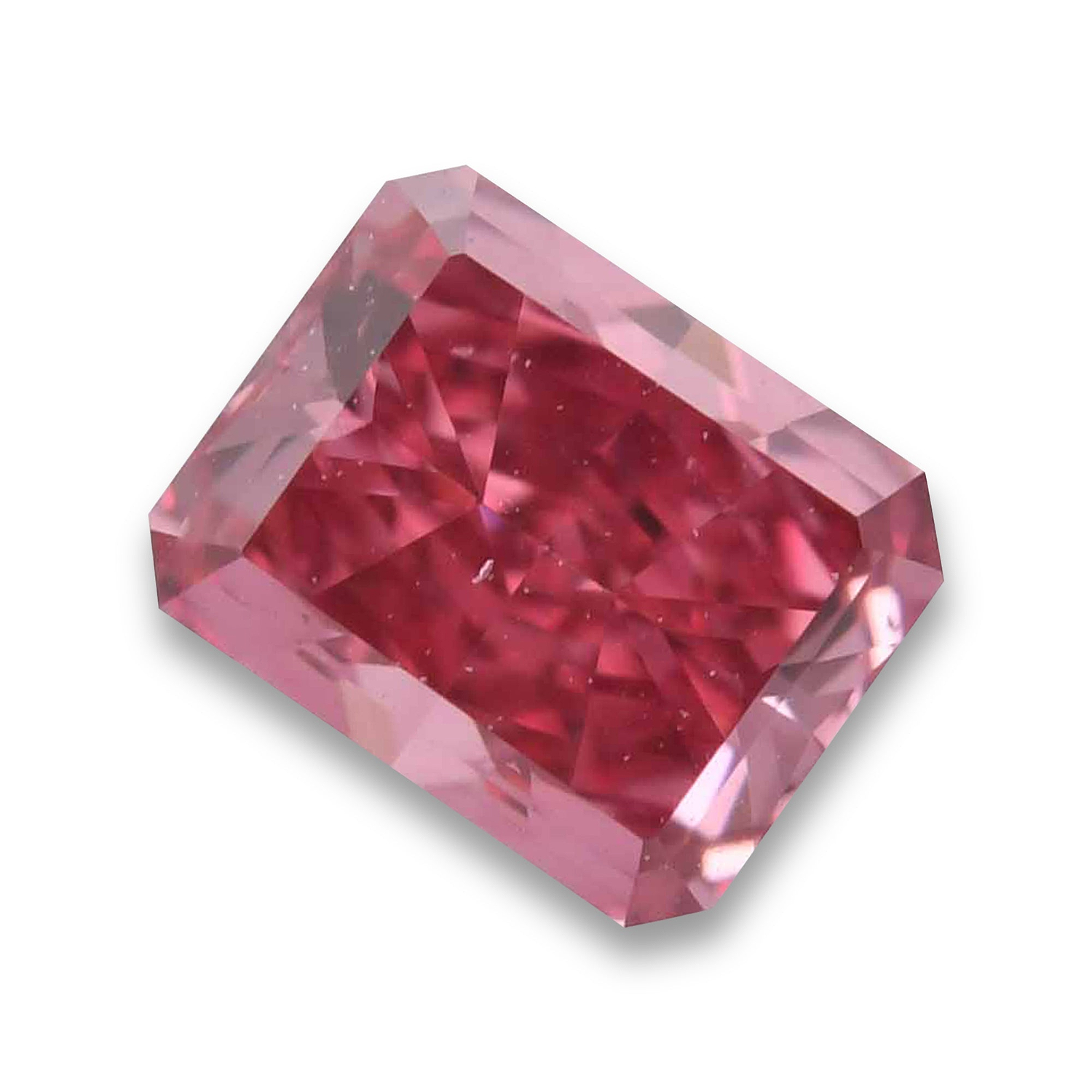 0.27 Carat Fancy Vivid Pink Radiant Diamond VS2 GIA