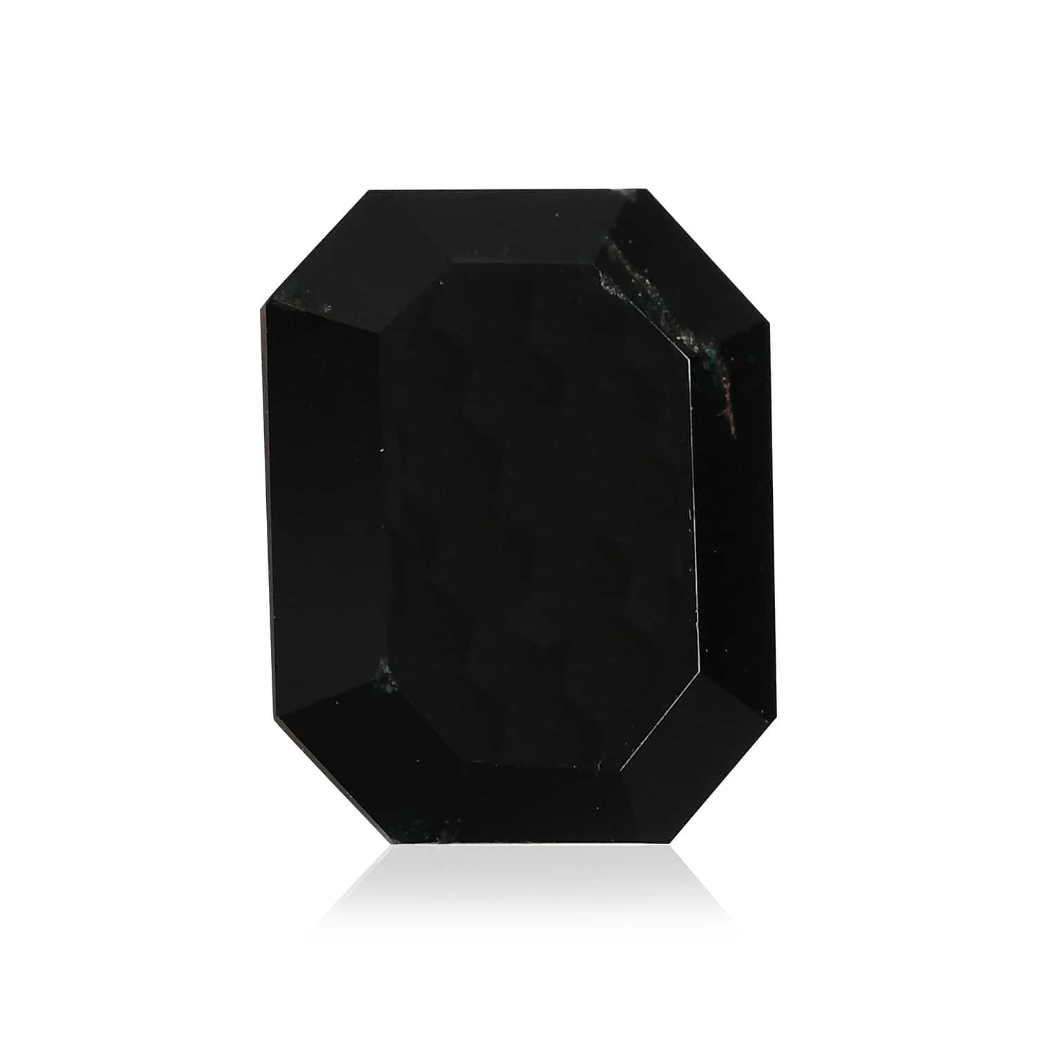 0.83 Carat Fancy Black Emerald Diamond GIA