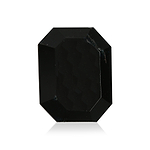 0.83 Carat Fancy Black Emerald Diamond  GIA