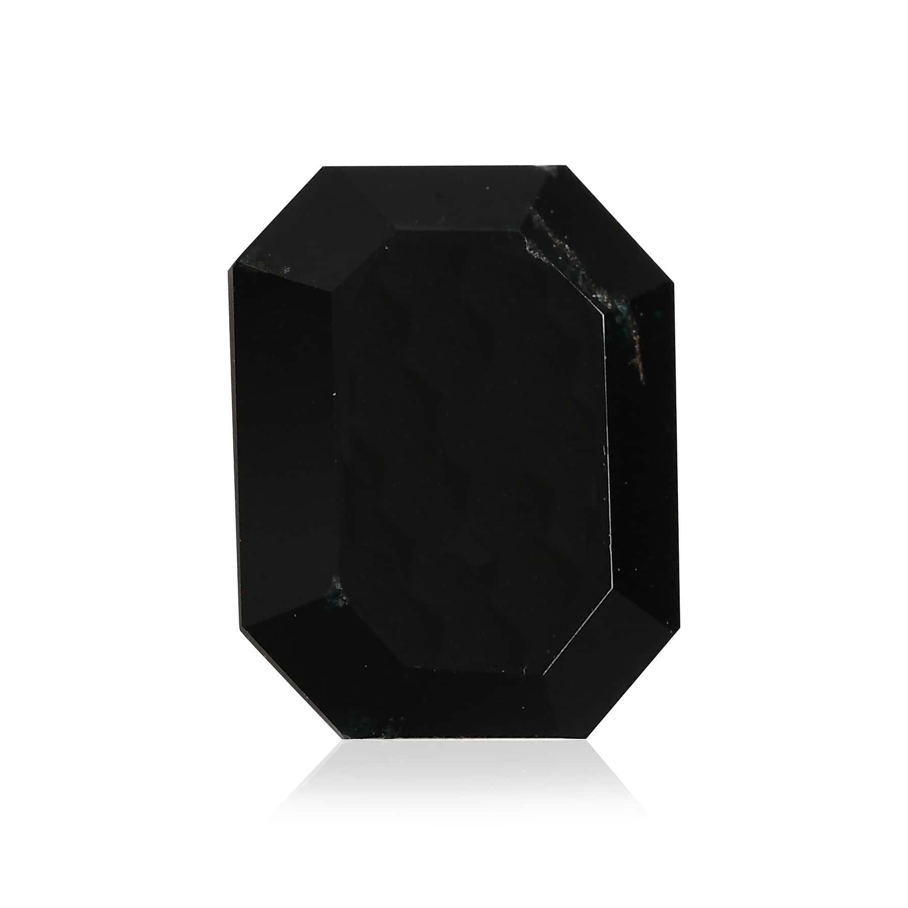 0.83 Carat Fancy Black Emerald Diamond  GIA