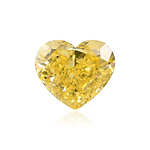 1.25 Carat Fancy Intense Yellow HEART Diamond VS1 GIA