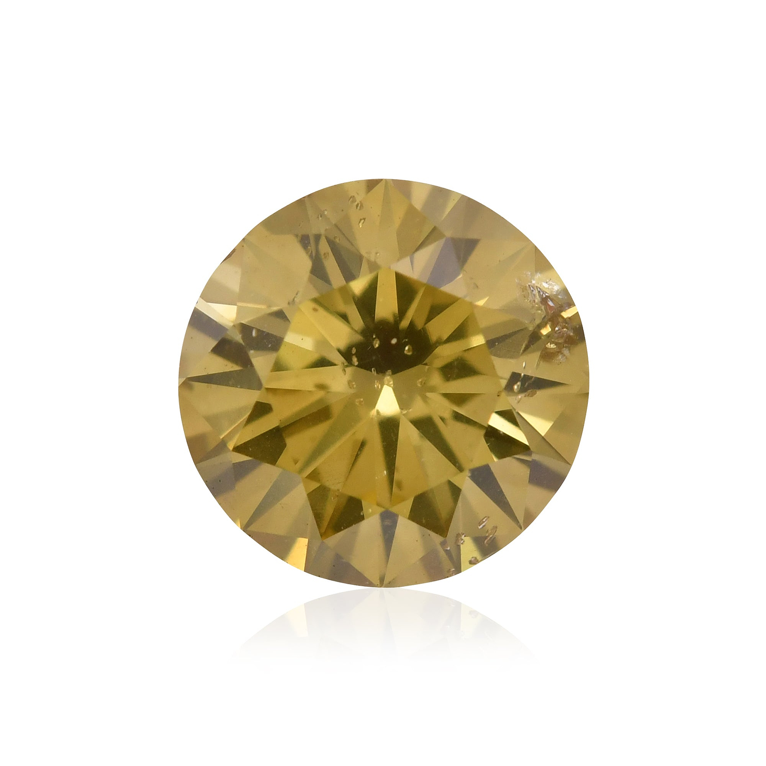 0.74 Carat Chameleon Round Brillant Diamond I1 GIA