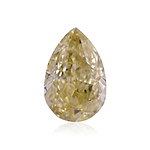 1.01 Carat Fancy Brownish Greenish Yellow Pear Diamond SI2 GIA