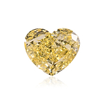 0.76 Carat Fancy Yellow HEART Diamond VVS1 GIA
