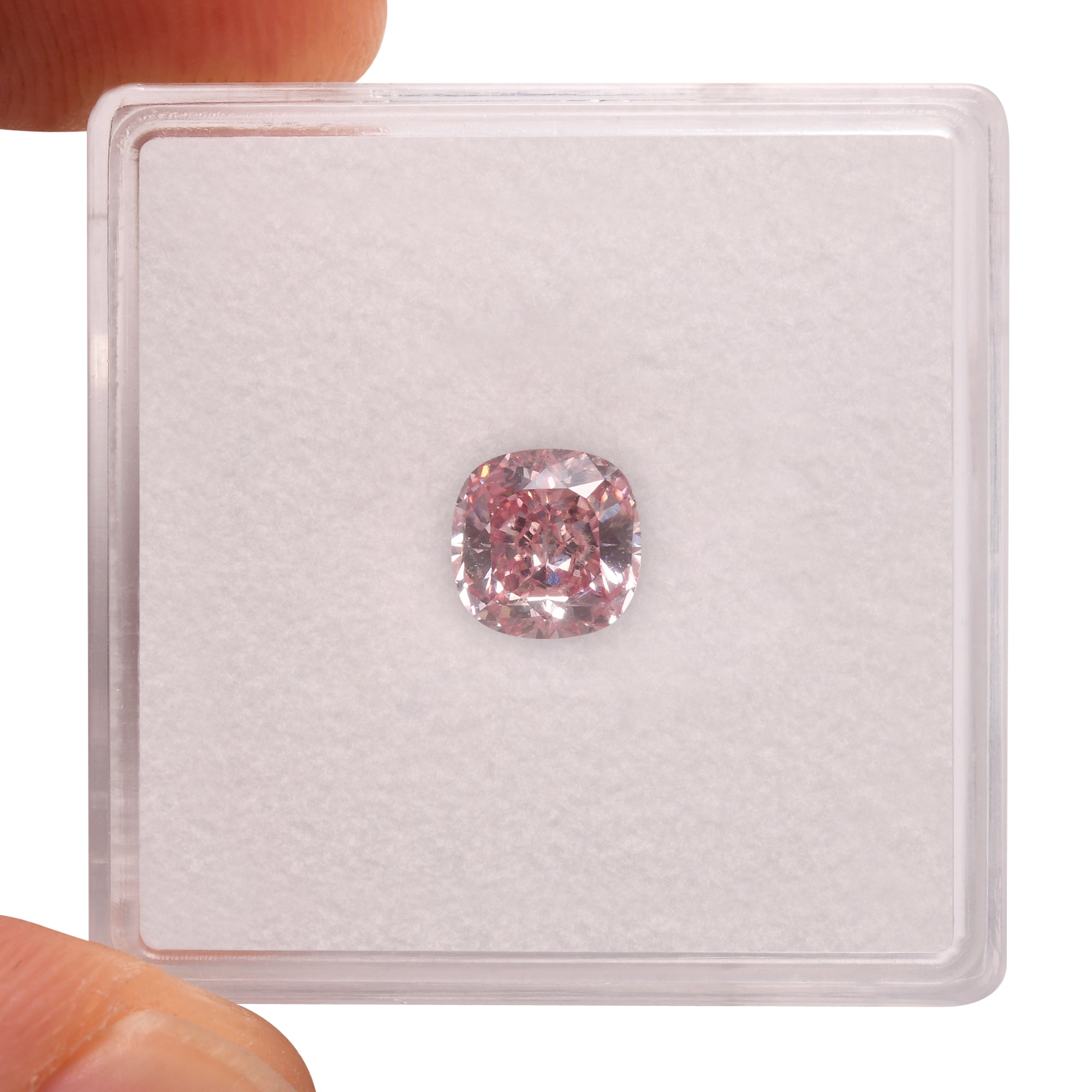 クリスマスファッション Carat 0.87 Fancy LEIBISH | GIA VS1 Diamond Cushion Pink Intense ダイヤモンド