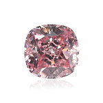 0.87 Carat Fancy Intense Pink Cushion Diamond VS1 GIA