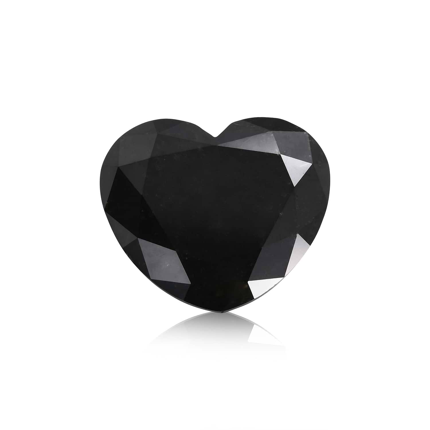 3.25 Carat Fancy Black HEART Diamond GIA