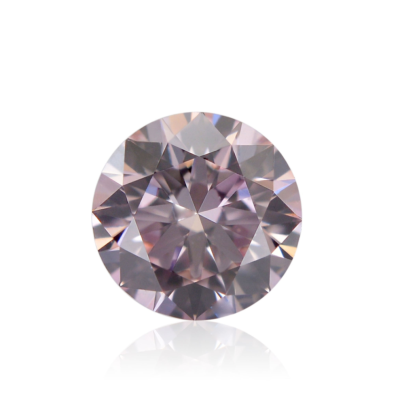 0.24 Carat Fancy Pink Round Brillant Diamond VS2 GIA