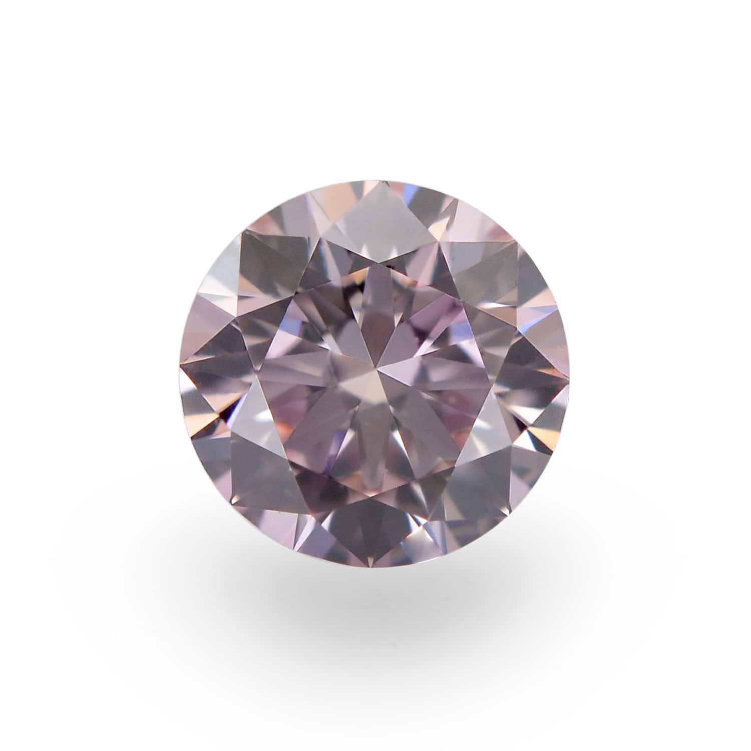 0.24 Carat Fancy Pink Round Brillant Diamond VS2 GIA