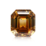 0.53 Carat Fancy Deep Brownish Yellow Emerald Diamond (VS2) GIA