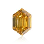 0.32 Carat Fancy Deep Brownish Yellow Hexagonal Diamond (SI2) GIA