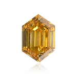 0.32 Carat Fancy Deep Brownish Yellow Hexagonal  Diamond (SI2) GIA