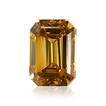 0.25 Carat Fancy Deep Yellow Emerald Diamond (VS2) GIA
