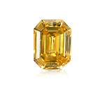 0.18 Carat Fancy Vivid Yellow Emerald Diamond (SI) GIA