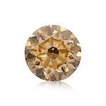 0.50 Carat Fancy Brownish Yellow Round Brillant Diamond SI1 GIA