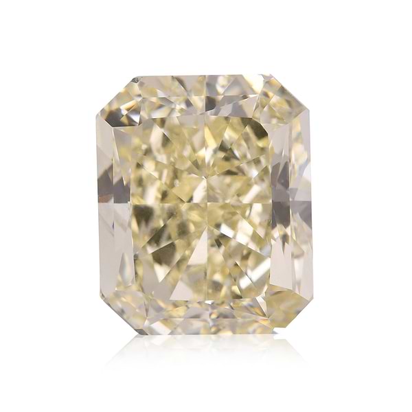14.07 Carat Fancy Light Yellow Radiant Diamond VS2 GIA