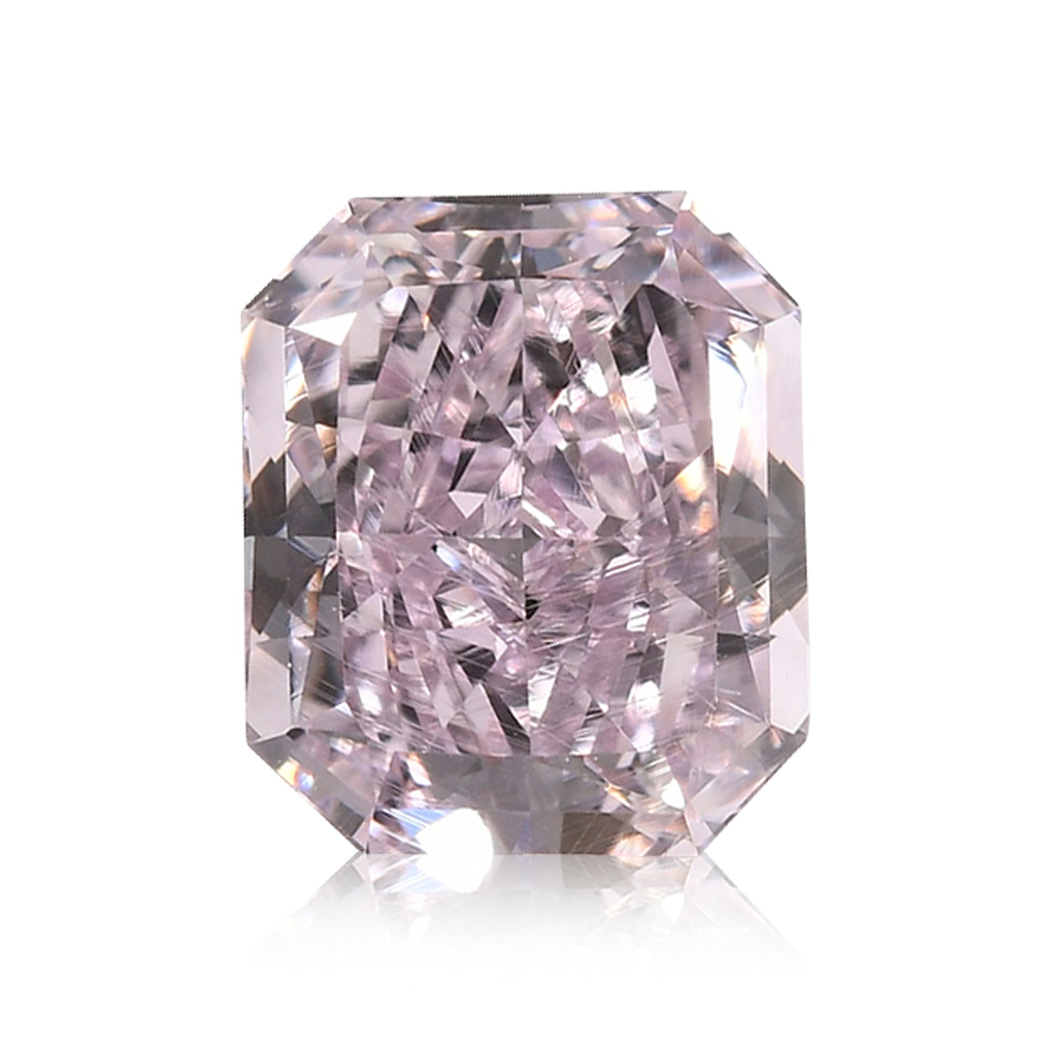 0.72 Carat Fancy Purple Pink Radiant Diamond VS2 GIA