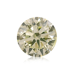 0.29 Carat Fancy Light Greenish Yellow Round Brillant Diamond I1 GIA