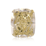 0.50 Carat Fancy Yellow Cushion Diamond VS1 GIA