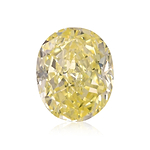 0.86 Carat Fancy Yellow Oval Diamond SI2 GIA