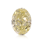4.22 Carat Fancy Light Yellow Oval Diamond (SI1) GIA