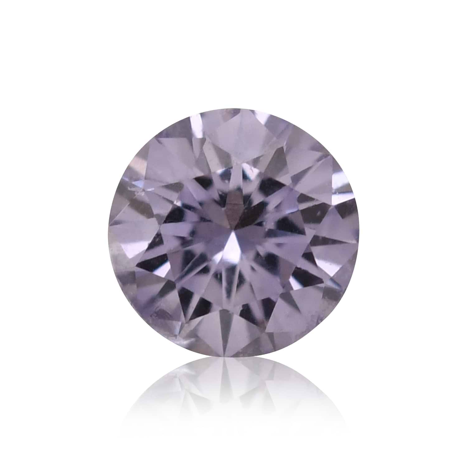 0.07 Carat Fancy Gray Violet Round Brillant Diamond (SI2) GIA