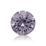 0.07 Carat Fancy Gray Violet Round Brillant Diamond (SI2) GIA