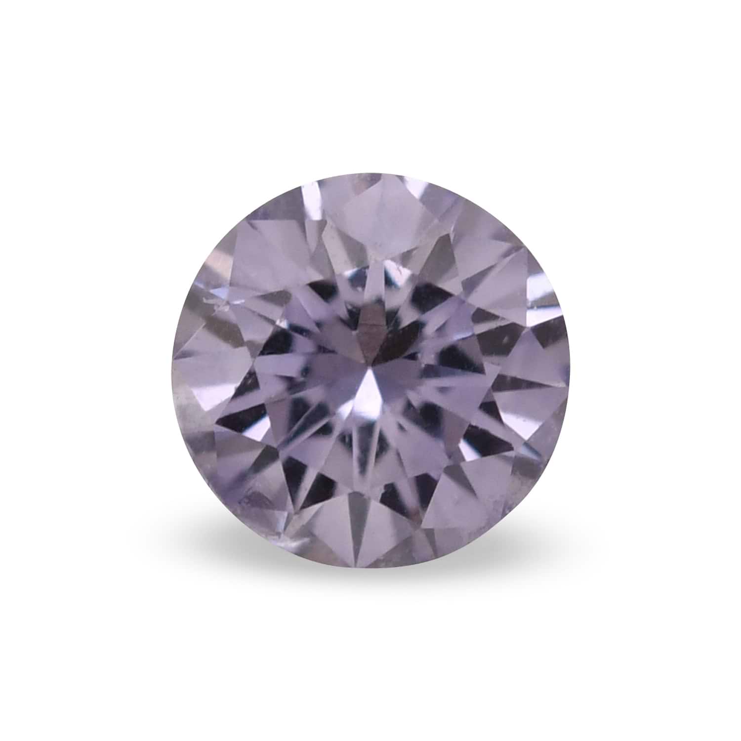 0.07 Carat Fancy Gray Violet Round Brillant Diamond (SI2) GIA