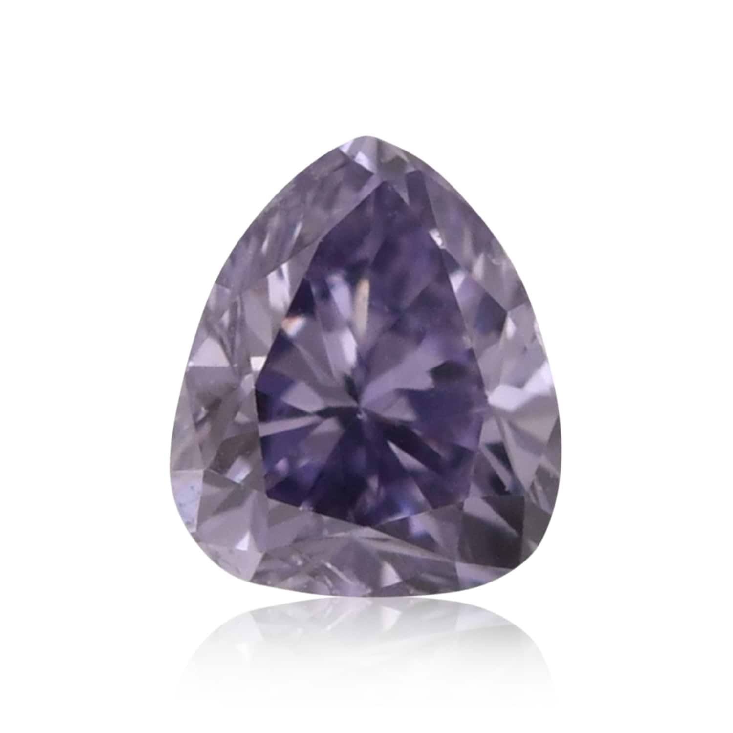 0.10 Carat Fancy Gray Violet Pear Diamond SI2 ARGYLE