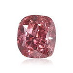 0.26 Carat Fancy Intense Pink Cushion Diamond SI2 GIA
