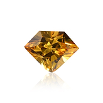 0.32 Carat Fancy Deep Yellow Shield-Cut Diamond SI1 GIA