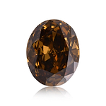 4.67 Carat Fancy Dark Yellow Brown Oval Diamond I1 GIA