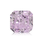 0.33 Carat Fancy Pinkish Purple Radiant Diamond (I2) GIA