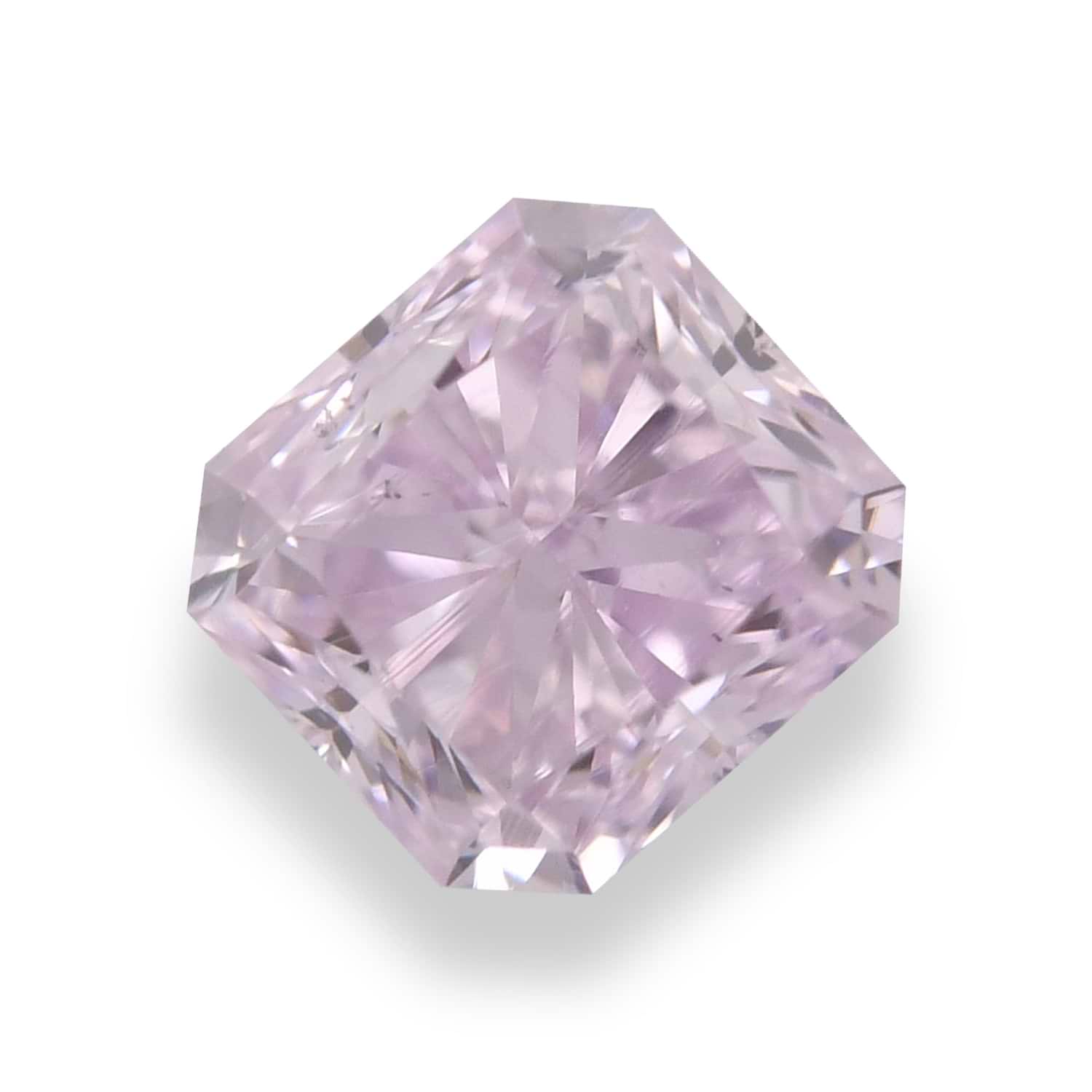 0.36 Carat Fancy Light Pinkish Purple Radiant Diamond SI2 GIA