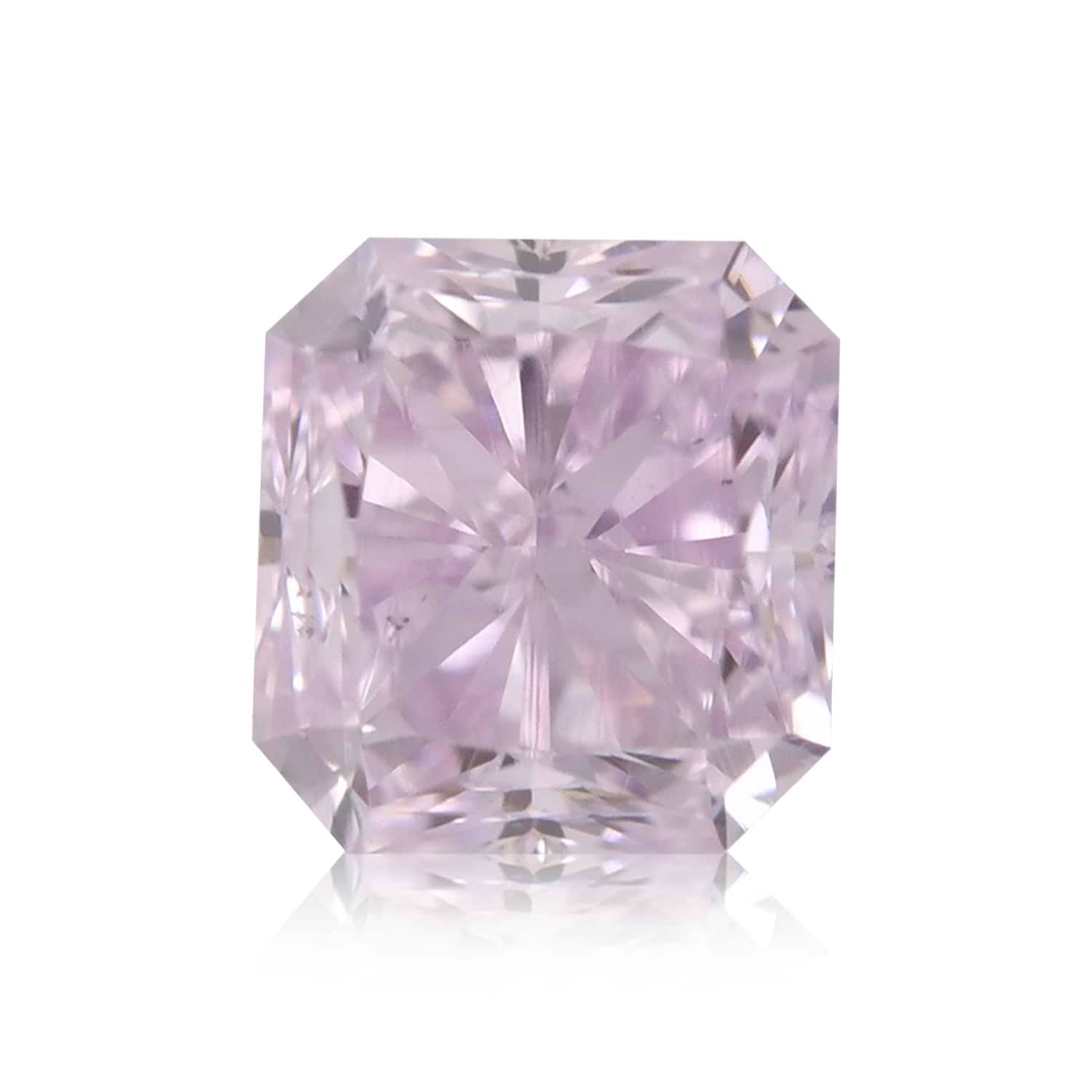 0.36 Carat Fancy Light Pinkish Purple Radiant Diamond SI2 GIA