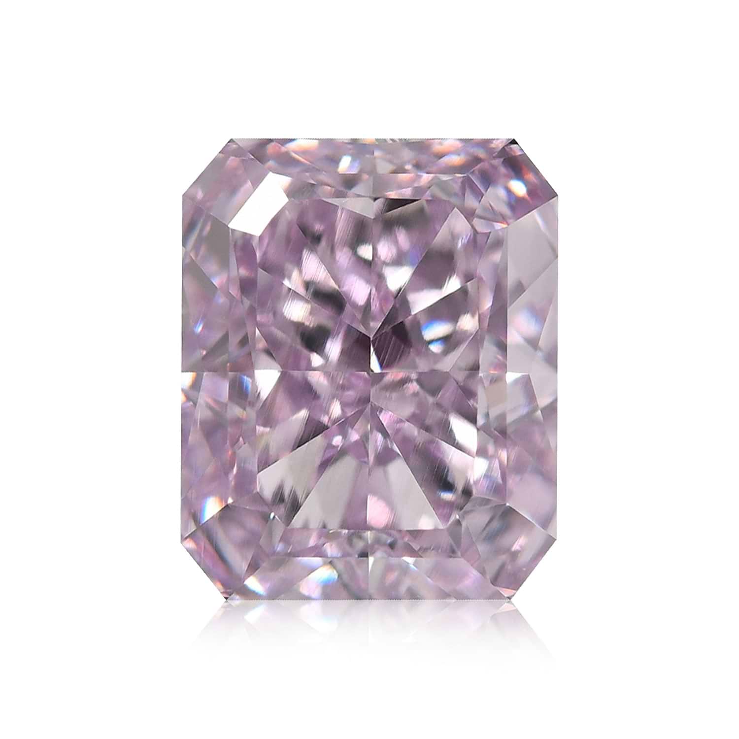 2.01 Carat Fancy Intense Pinkish Purple Radiant Diamond VS1 GIA